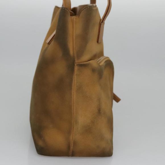 GUCCI Hand Bag Suede Beige Auth ti2755 - Picture 4 of 16